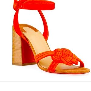 Christian Louboutin Ella 85 Suede Sandal